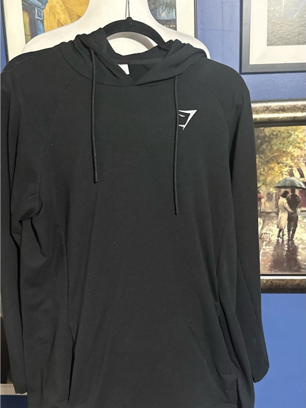 Gymshark Men’s Black Crewneck Hoodie Sweatshirt